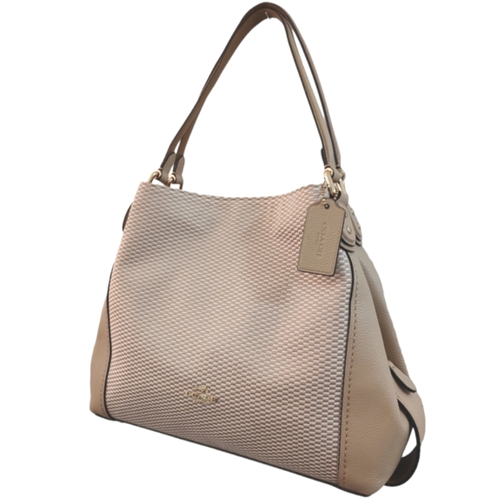 COACH Legacy Jacquard Edie 31 Shoulder Bag Tote Hobo Beechwood 28895 - Picture 5 of 16